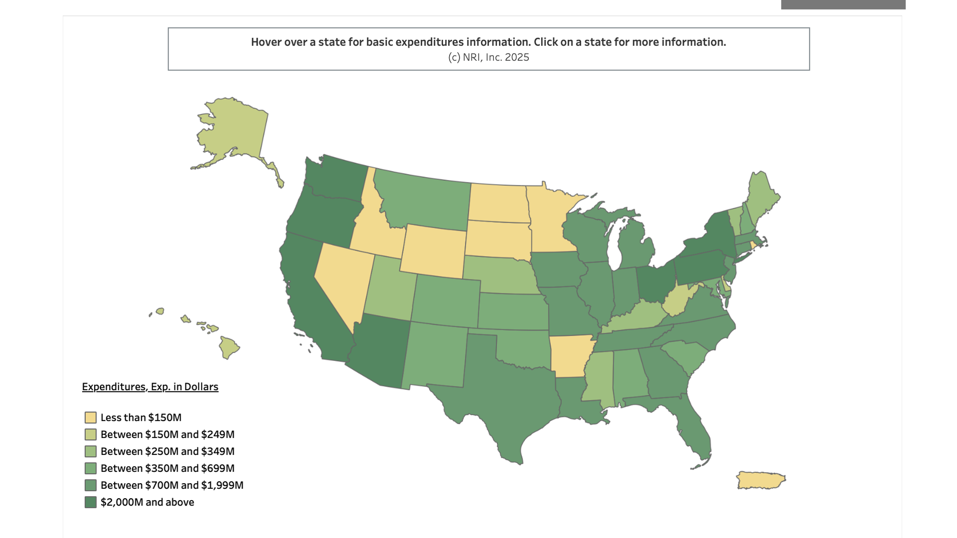 NRI is providing SMHAs with direct access to years of NRI data on State Mental Health System